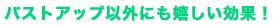 �o�X�g�A�b�v�ȊO�ɂ����������ʂ��I